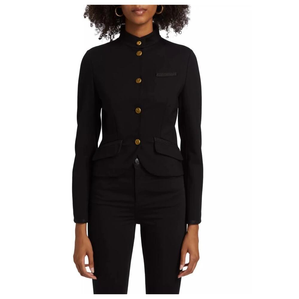 Rag & Bone Slade Braided Detail Crop Blazer Size 00